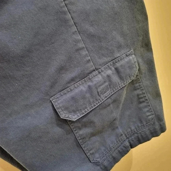 Chaps 100% Denim Cotton Men's Cargo Shorts Leg  Pockets - Picture 4 of 4